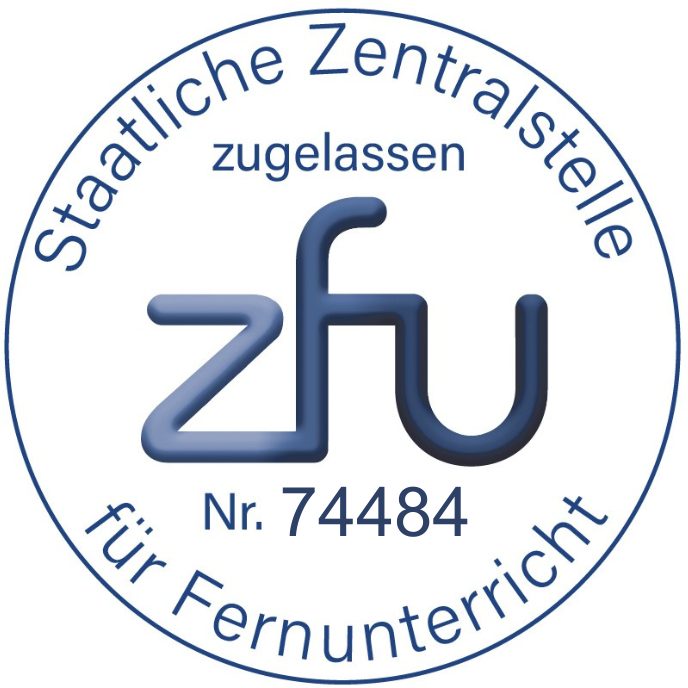 Siegel zugelassen für Fernunterricht der staatlichen Zentralstelle